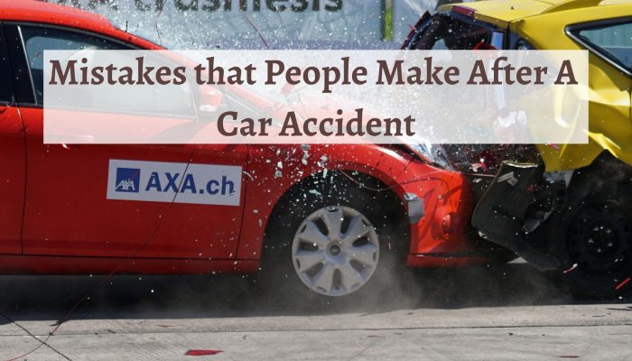 Mistakes that people make after a car accident
